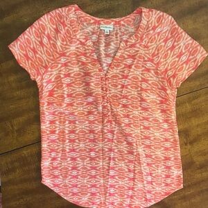 Karen Kane Women's Pink Patterned Top
